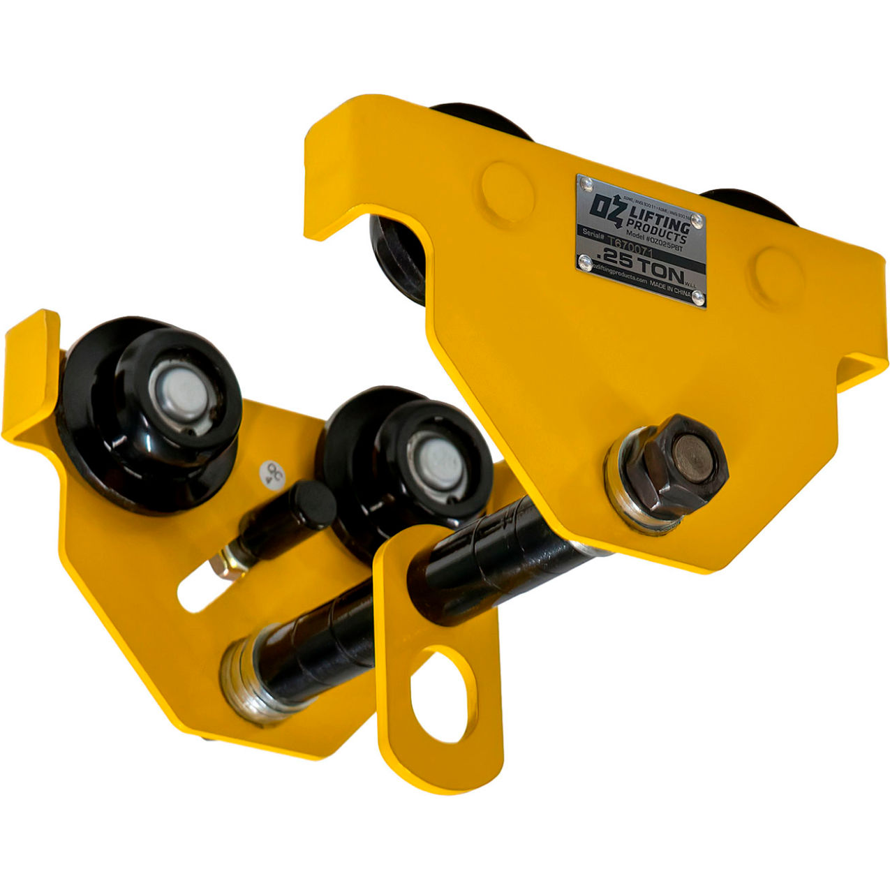 Push Beam Trolley, 1/4 Ton Capacity