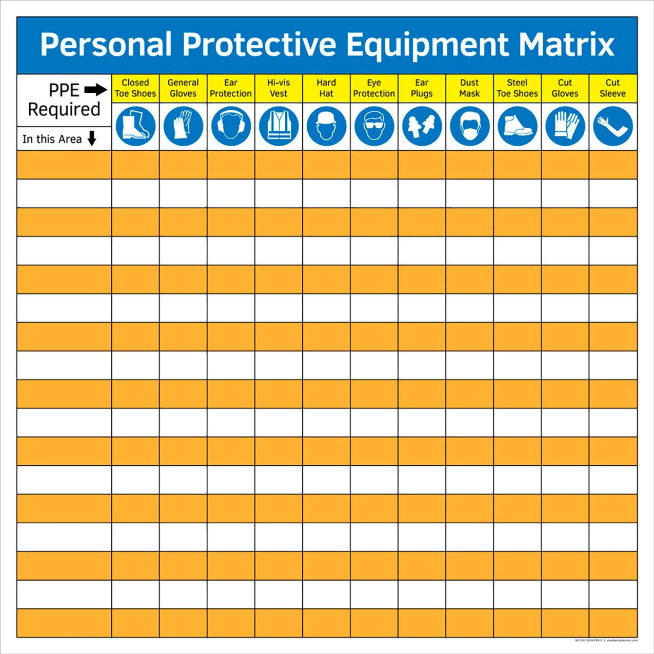 Acrylic Dry Erase Board, 1/8" Thick, 36"W x 36"H
