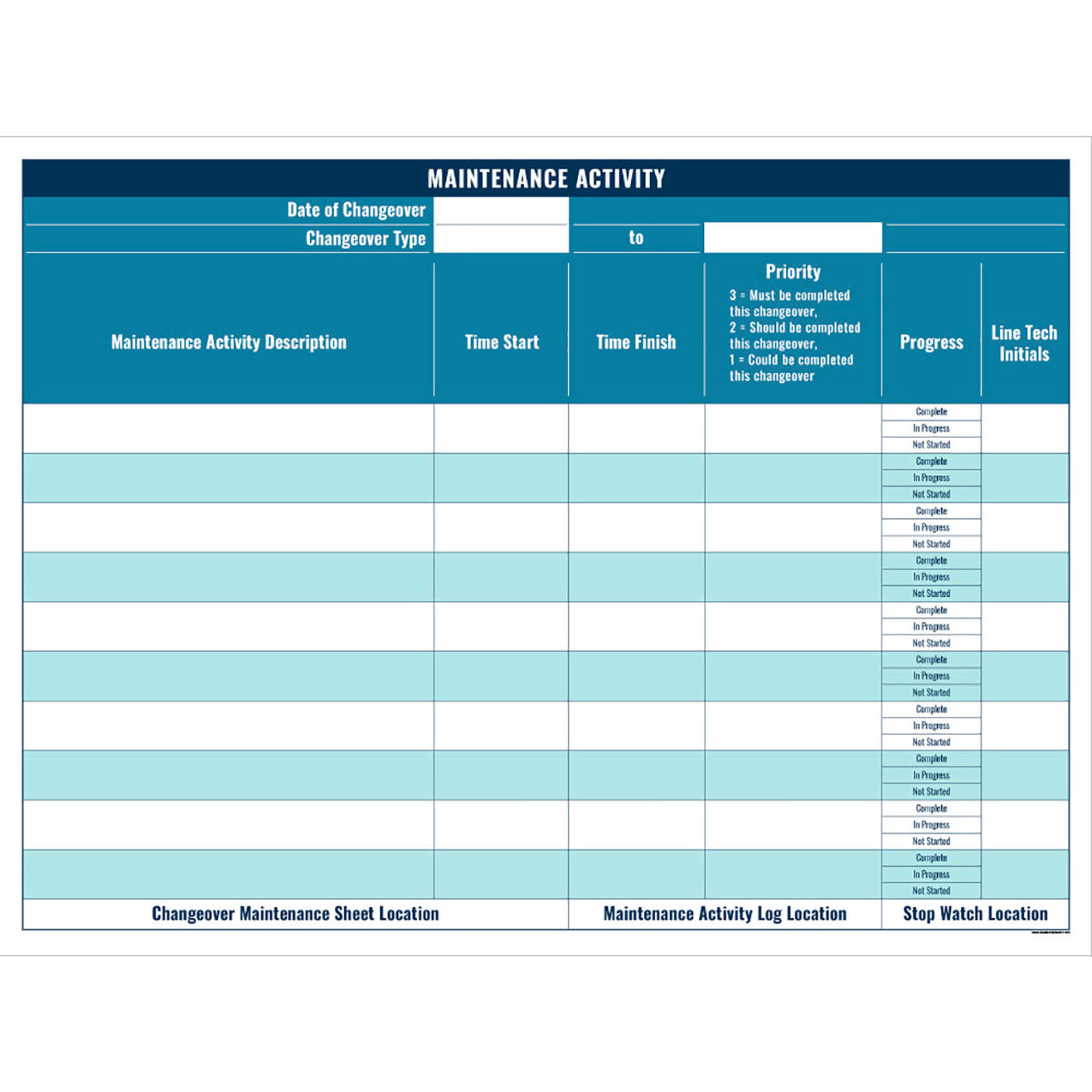 Acrylic Dry Erase Board Maintenance Activity, 1/8" Thick, 48"W x 36"H