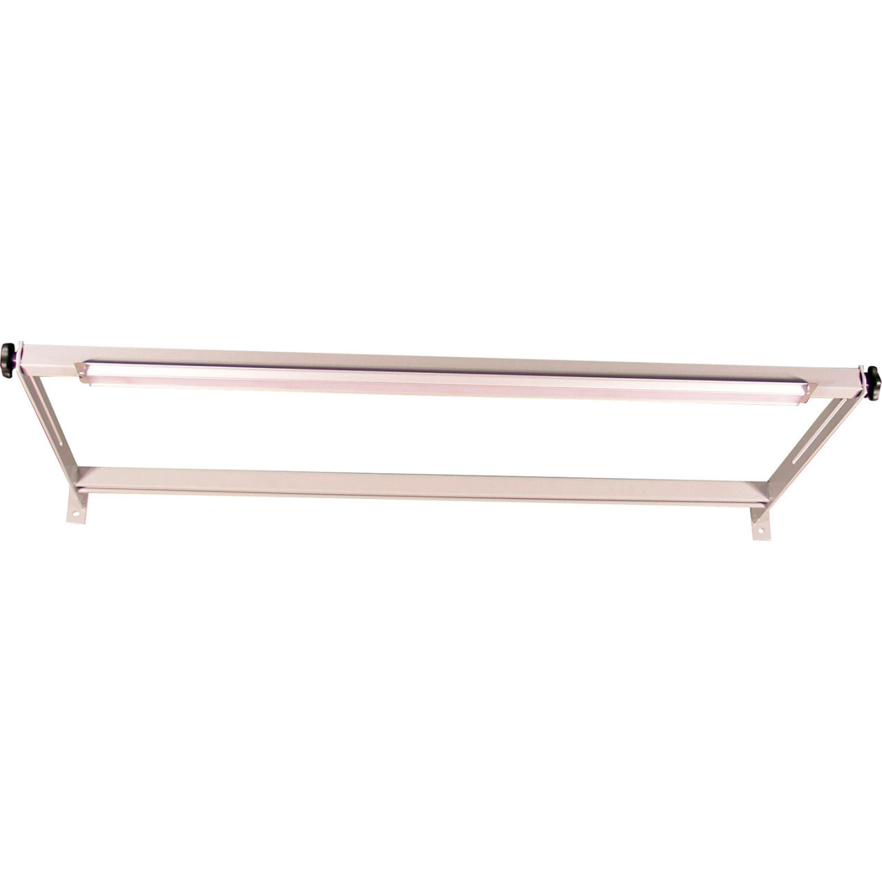 Overhead Light Frame & LED Fixture For 60" Long Station, 54-1/2"W x 24"D, Light Gray