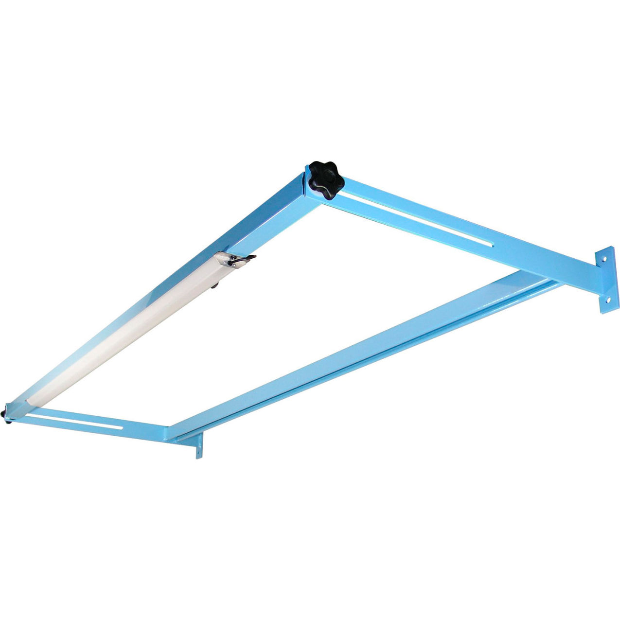 Overhead Light Frame & LED Fixture For 72" Long Station, 66-1/2"W x 24"D, Light Blue