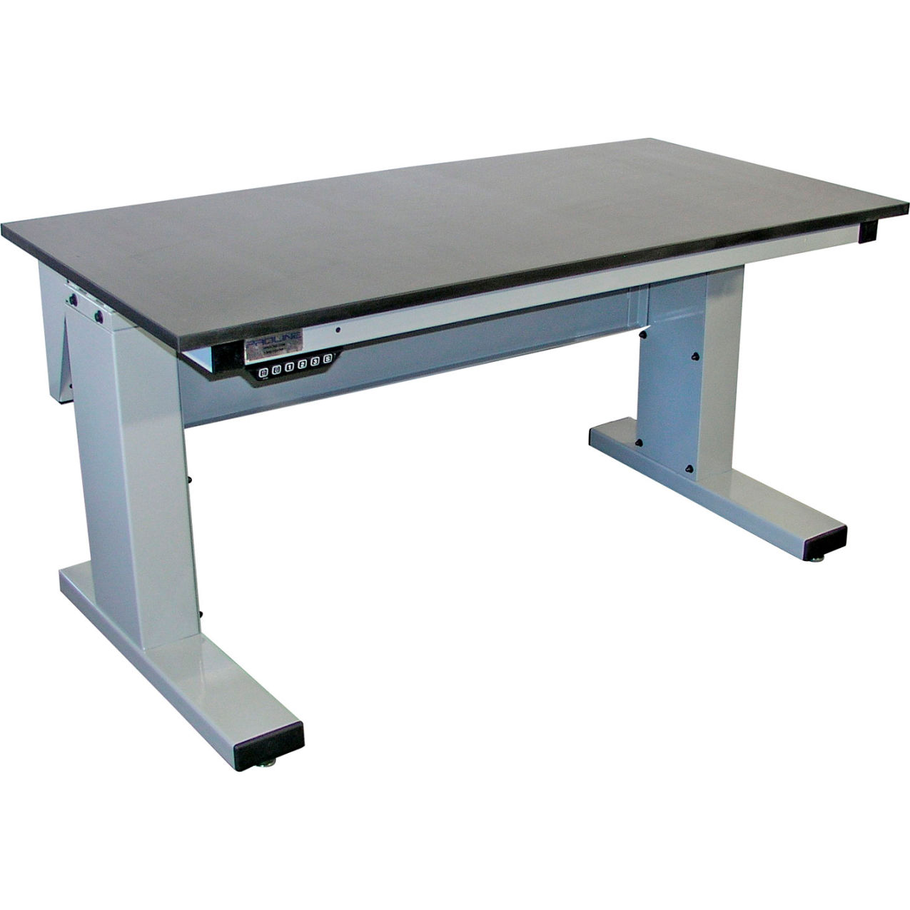 Millennium II Electric Adj. Height Lab Workbench, Epoxy Resin Top, 60" x 30", Light Gray