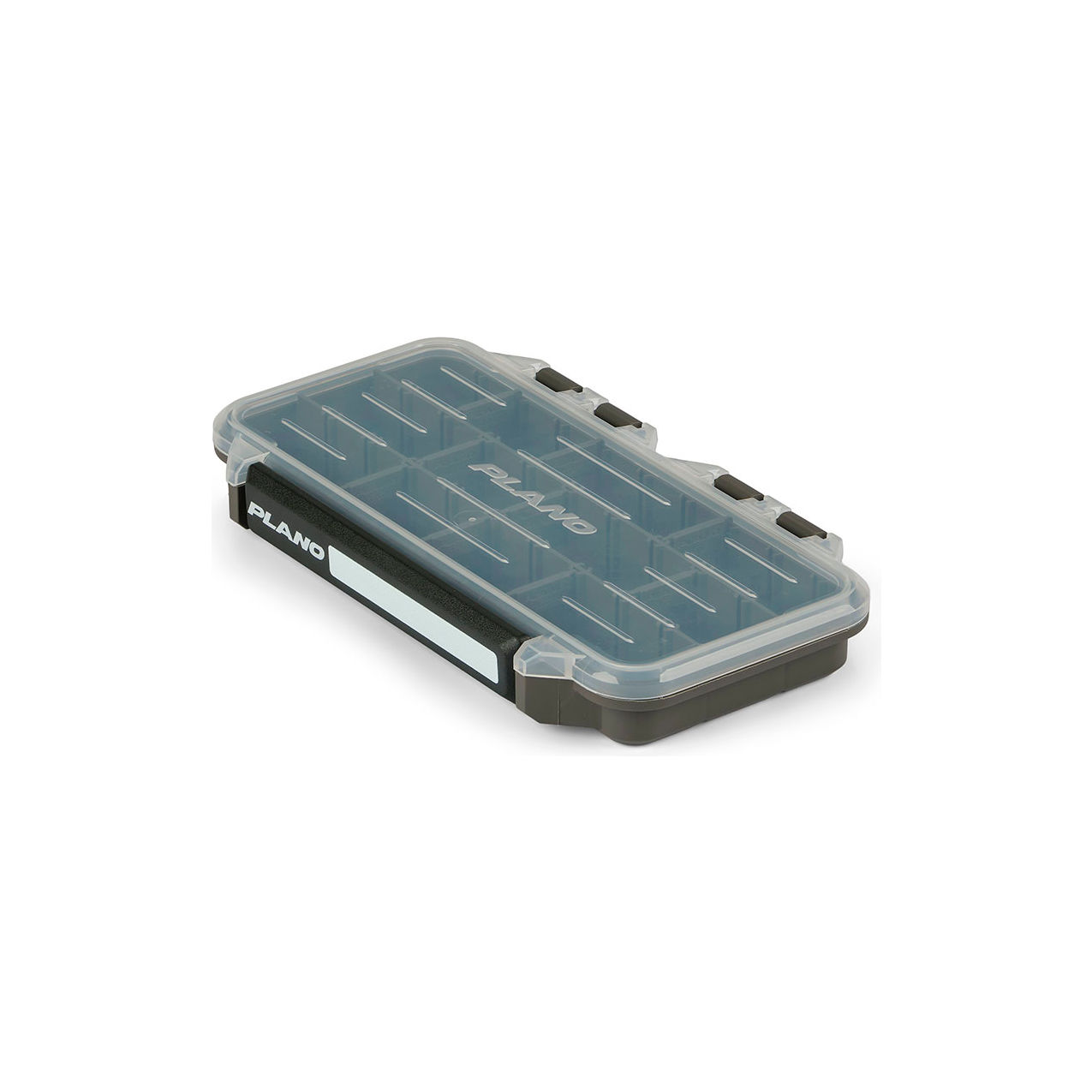 StowAway New Design Compartment Box, 9-1/8"W x 5"D x 1-1/4"H, Black/Clear
