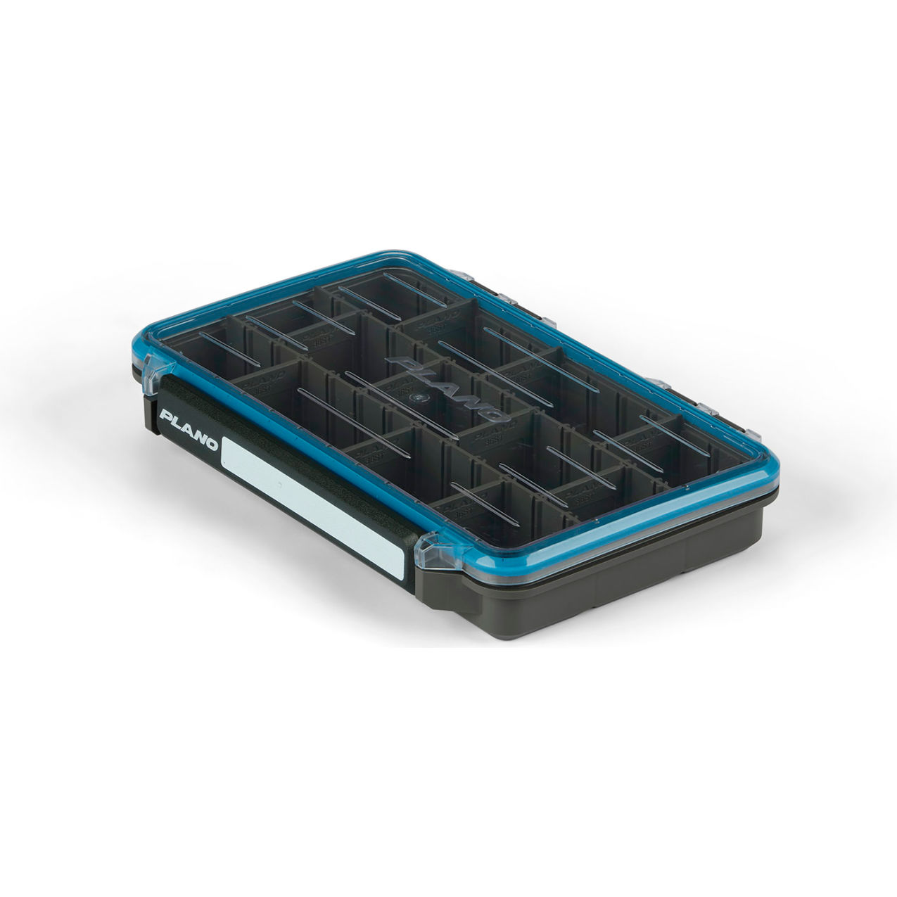 Waterproof StowAway Compartment Box 10-7/8"W x 7-1/4"D x 1-3/4"H, Black/Blue