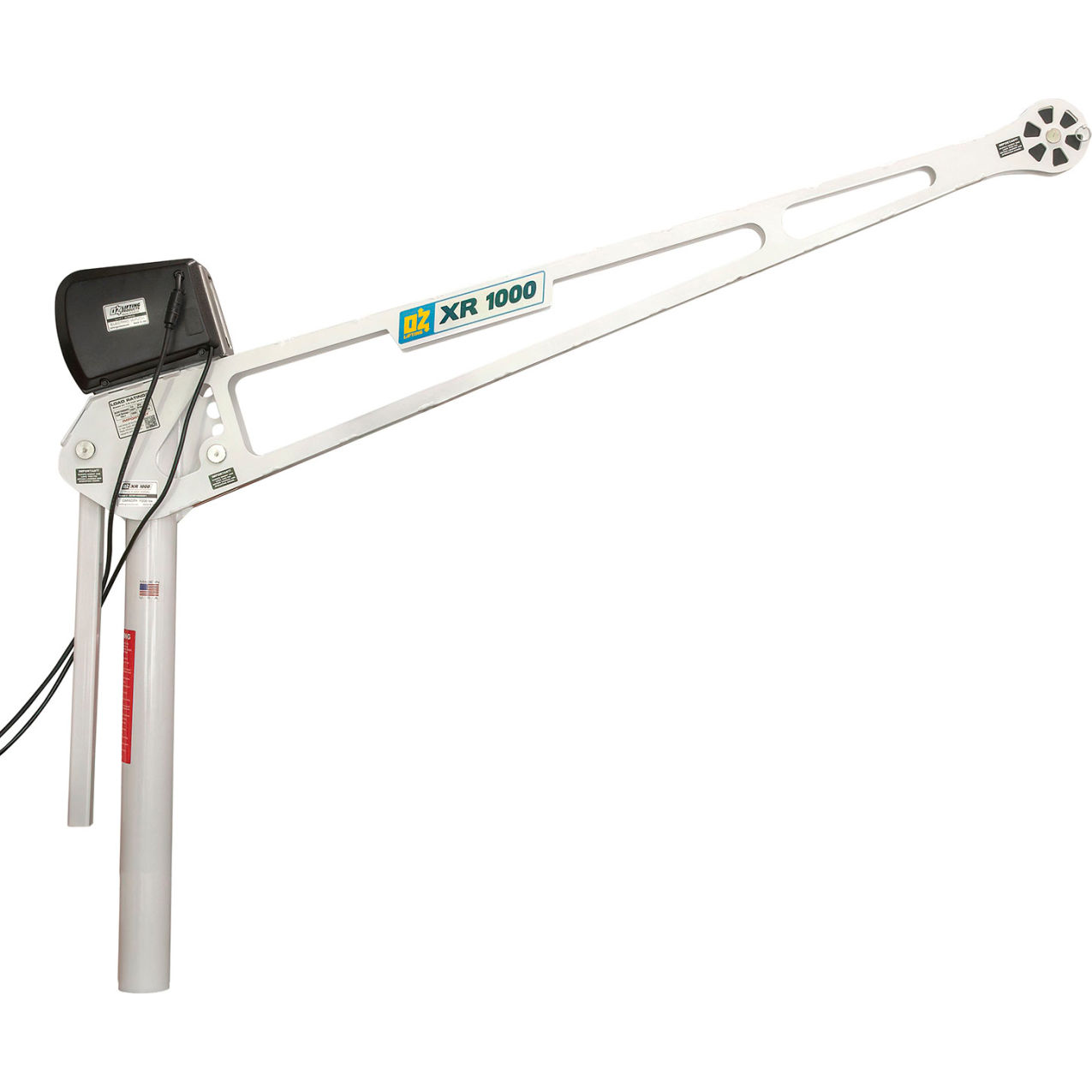 1000 lb. Extended Reach Davit Crane with AC Electric Winch