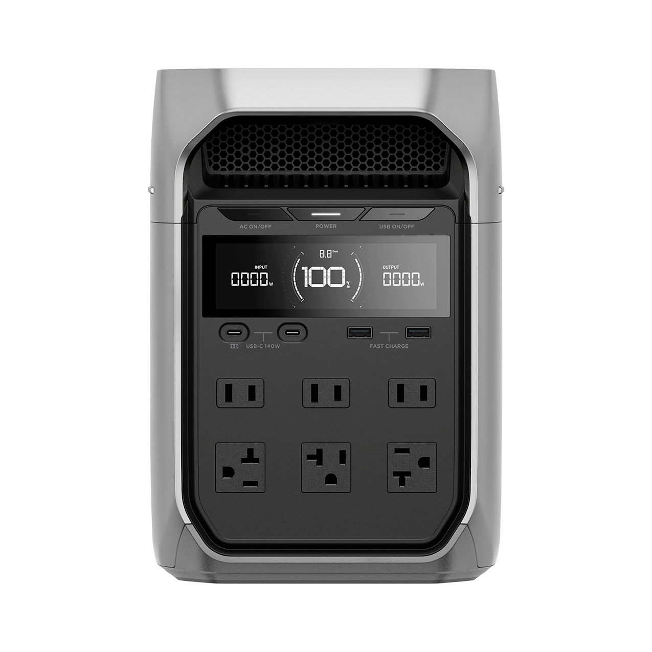 Portable Power Station, 15-5/8"L x 7-15/16"W x 11-3/16"H, 1024 Wh