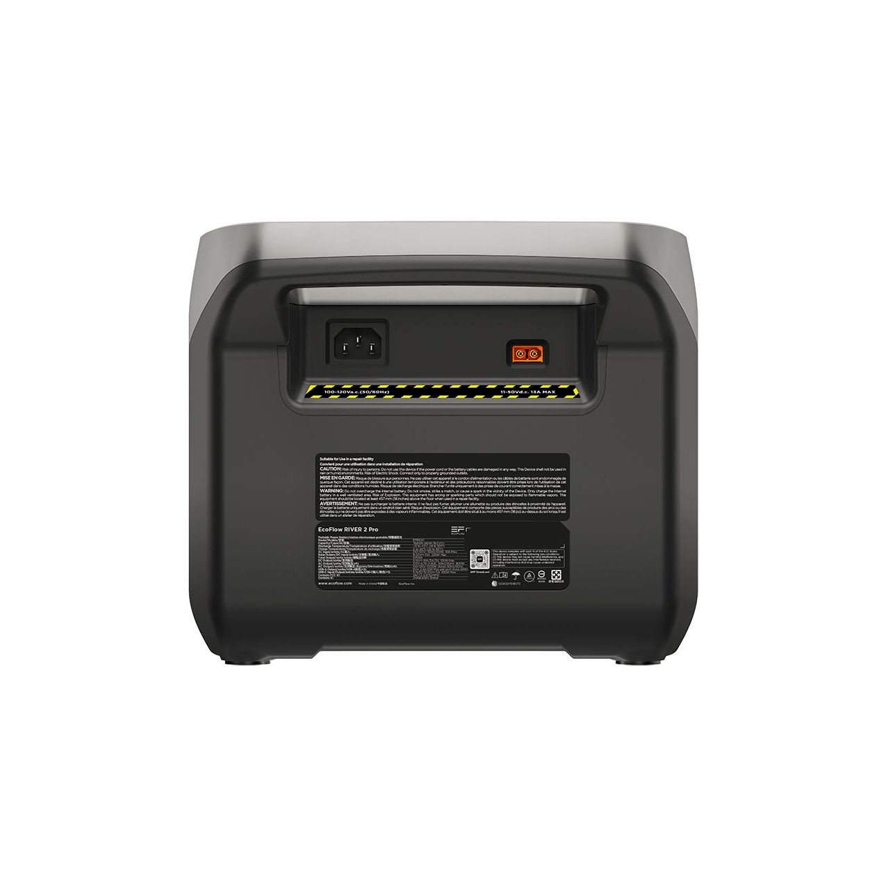 Portable Power Station, 10-5/8"L x 10-3/16"W x 8-13/16"H, 768Wh