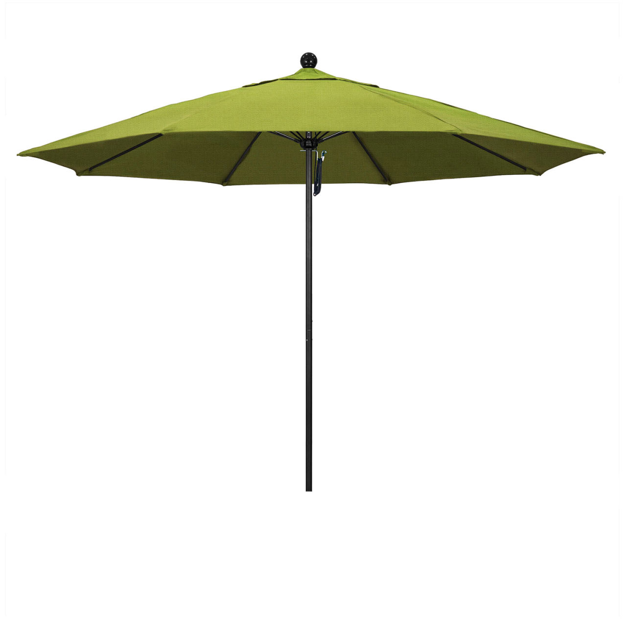 Venture 11' Patio Umbrella, Black Pole, Olefin Kiwi Fabric