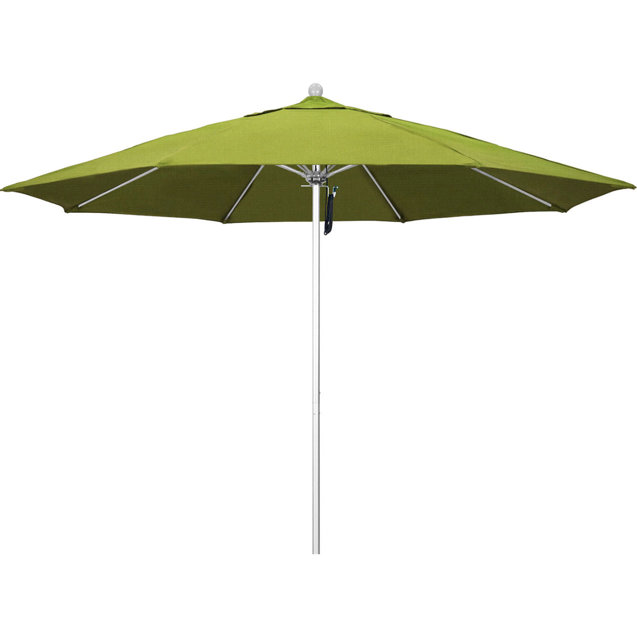 Venture 11' Patio Umbrella, Silver Pole, Olefin Kiwi Fabric