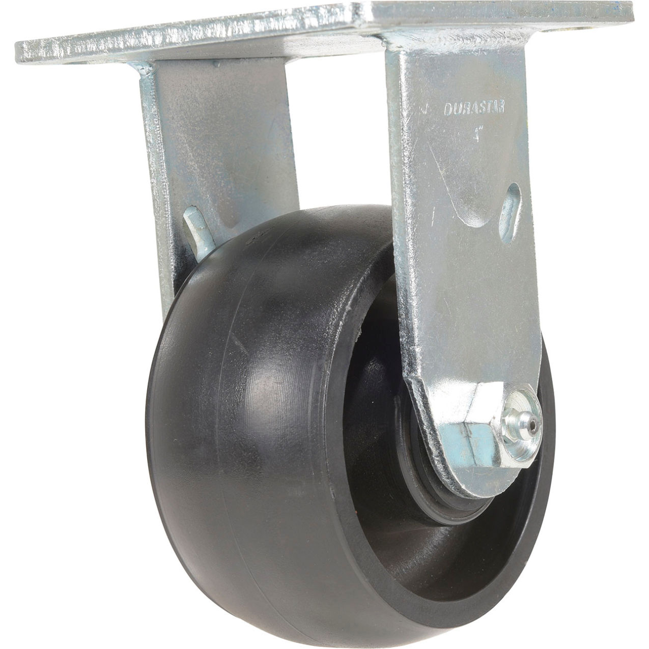 Rigid Caster 4" Dia. x 2"W, Glass Filled Nylon, 800 lb. Capacity, Black