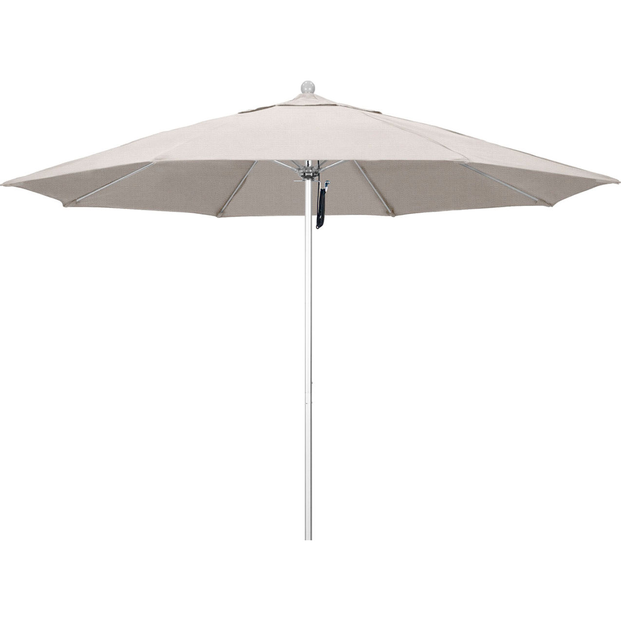 Venture 11' Patio Umbrella, Silver Pole, Olefin Woven Granite Fabric