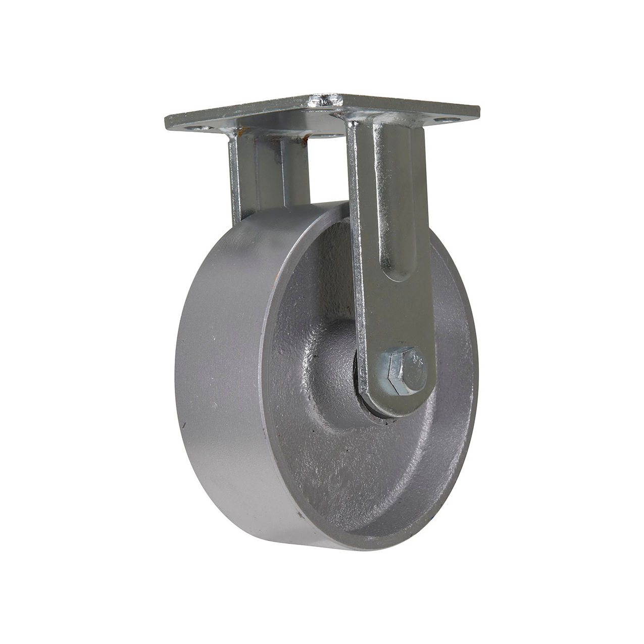 CST-VE Rigid Caster 6" Dia. x 2"W, Cast Iron/Steel, 1543 lb. Capacity