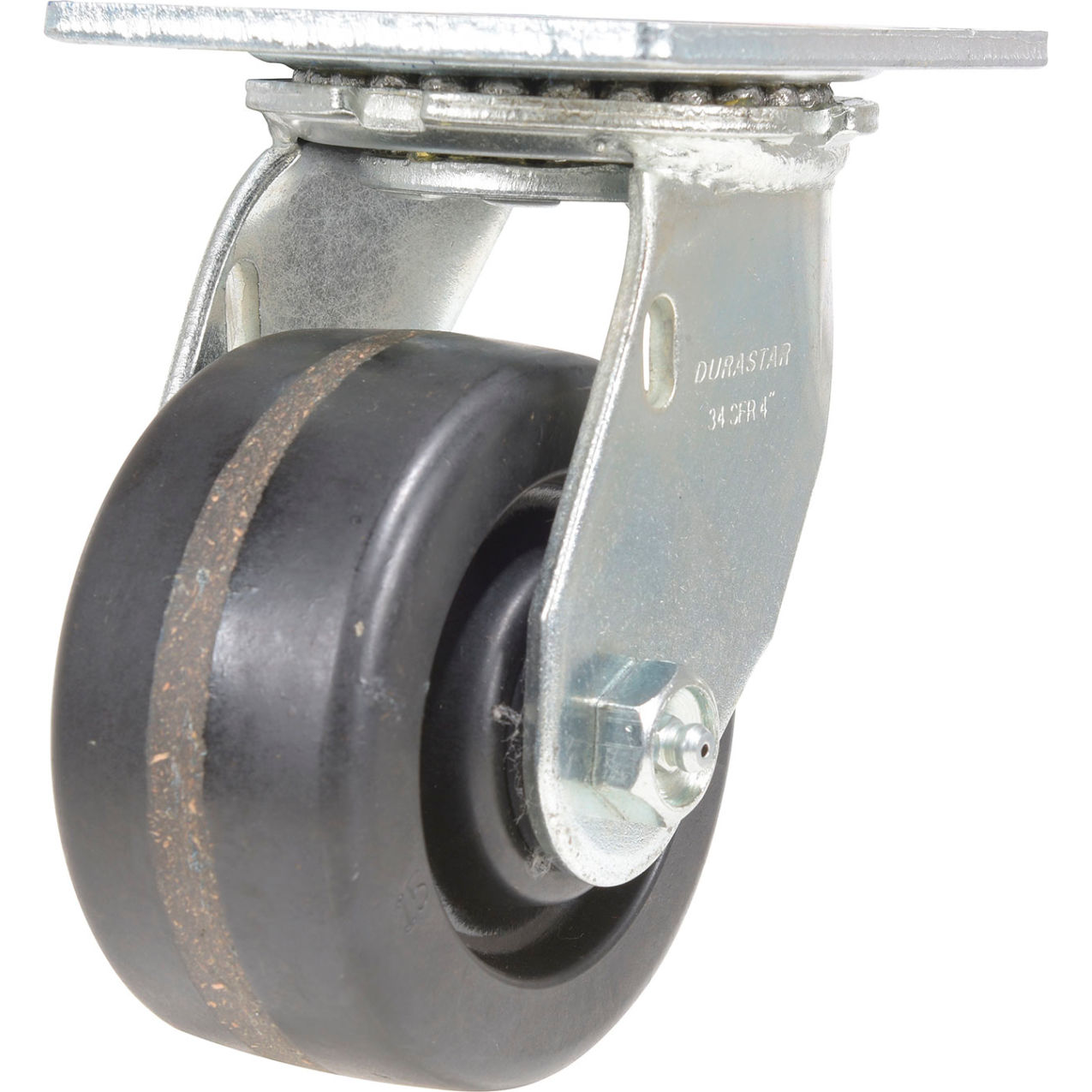 Swivel Caster 4" Dia. x 2"W, Phenolic, 800 lb. Capacity, Black