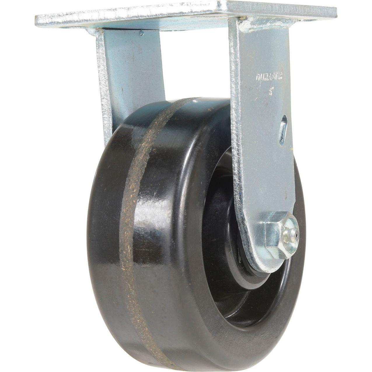 Rigid Caster 5" Dia. x 2"W, Phenolic, 1000 lb. Capacity, Black