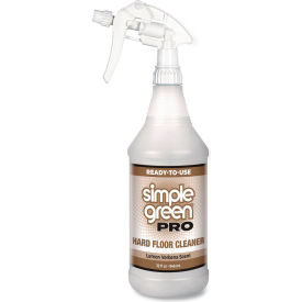 Pro Hard Floor Cleaner, Lemon Verbena Scent, 32 oz. Trigger Spray Bottle, 12/Case