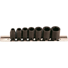 7-Piece 1/4" Square Drive SAE Socket Set, 6 Point, Standard Length