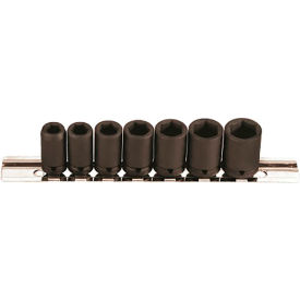 7-Piece 1/4" Square Drive Metric Socket Set, 6 Point, Standard Length