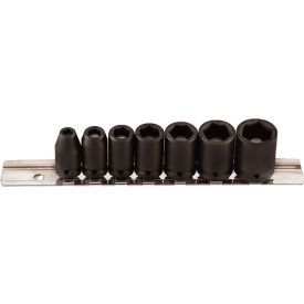 7-Piece 1/4" Square Drive Magnetic SAE Socket Set, 6 Point, Standard Length