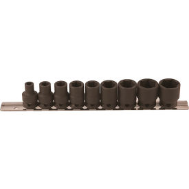 9-Piece 3/8" Square Drive SAE Socket Set, 6 Point, Standard Length