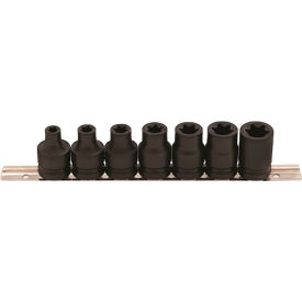 7-Piece 1/2" Square Drive TORX Impact E-Socket Set, Standard Length