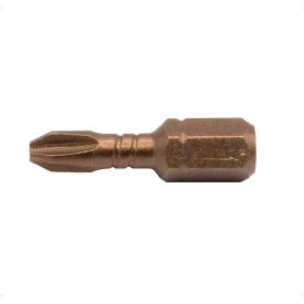 Impactech Phillips #2 Reduced Insert Bit x 1", S2 Steel, Gunmetal Bronze