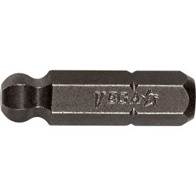 Ball End Hex 4mm Insert Bit x 1", S2 Steel, Gunmetal Gray