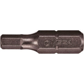 Hex Tamper 7/32" Insert Bit x 1", S2 Steel, Gunmetal Gray