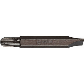 Phillips/Slotted 1/4" Double End Insert Bit, 2", S2 Steel, Gunmetal Gray