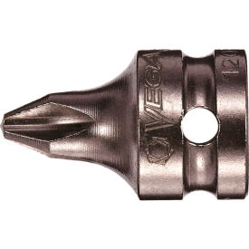 Phillips #4 Socket Bit x 3/4", 1/4" Sq. Dr, S2 Steel, Gunmetal Gray