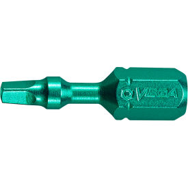 Square #1 Insert Bit x 1", S2 Steel, Electroplating, Green