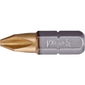 Phillips #3 Insert Bit x 1", S2 Steel, Titanium Nitride