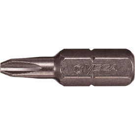 Phillips #1 Reduced Insert Bit x 1", S2 Steel, Gunmetal Gray