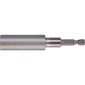 3-3/4" Slotted #6 (6-8) Bit Finder, 1/4" Hex, S2 Steel, Gunmetal Gray