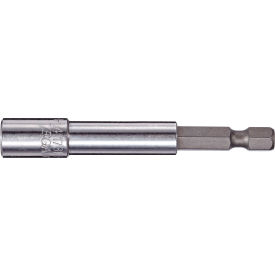 Magnetic Bit Holder Reduced Body with C-Ring x 2-7/8", S2 Steel, Gunmetal Gray
