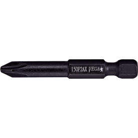 Phillips #1 Power Bit x 2-3/4" Extra Hard, S2 Steel, Manganese Phosphate, Gunmetal Gray
