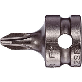 Phillips #3 Insert Bit x 2-3/4" - 5/16" Hex Shank, S2 Steel, Gunmetal Gray