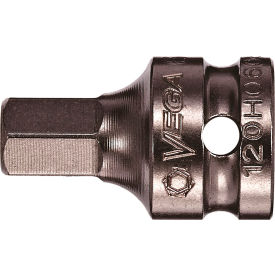 Hex 5/16" Socket Bit x 3/4", 1/4" Sq. Dr, S2 Steel, Gunmetal Gray