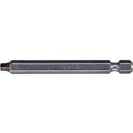 Square #3 Power Bit x 6" 2pc, S2 Steel, Gunmetal Gray