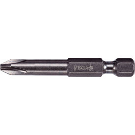 Phillips #2 Power Bit x 8", S2 Steel, Gunmetal Gray