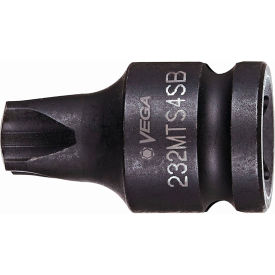 MORTORQ Super Socket Bit x 1-1/4" S2 Steel, Manganese Phosphate 3/8 Sq. Dr
