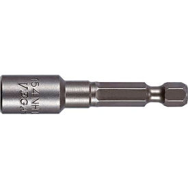 1/4" Non-Magnetic Bit Holder with C-Ring x 2-1/8", S2 Steel, Gunmetal Gray
