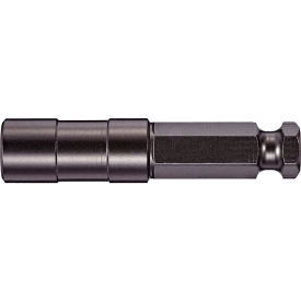 1/4 x 7/16 Non Magnetic Bit Holder with C-Ring x 2-1/2", S2 Steel, Zinc Phosphate