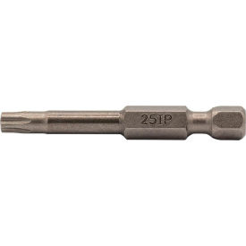 TORX PLUS 25 Power Bit x 2", 1/4" Hex, S2 Steel, Gunmetal Gray