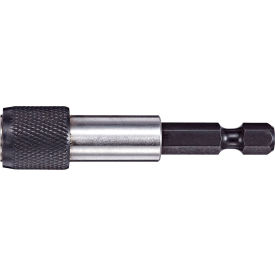 Quick Release Magnetic Bit Holder x 4", S2 Steel, Stainless Steel