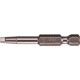 Square #1 Power Bit x 12", S2 Steel, Gunmetal Gray