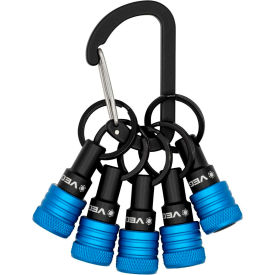 Keychain Bit Holders, 1/4" Hex Size, S2 Steel, 5pc