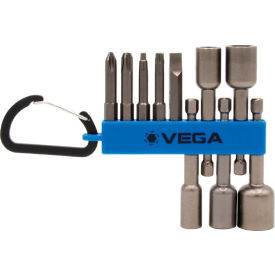 Electrician Carabiner Set, 1/4 Hex, S2 Steel, 10 Pieces