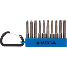 Square, Torx Carabiner Set, 1/4 Hex, S2 Steel, 10 Pieces