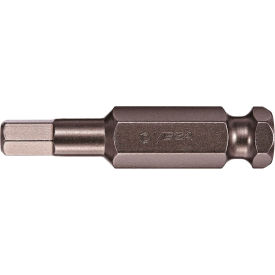 Hex 5/16" Power Bit x 2", S2 Steel, Gunmetal Gray