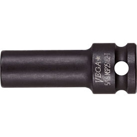 3/8" Square Drive 5/16" 6 Pt. Spring Loaded Magnetic Long Length Thin Wall Impact Socket